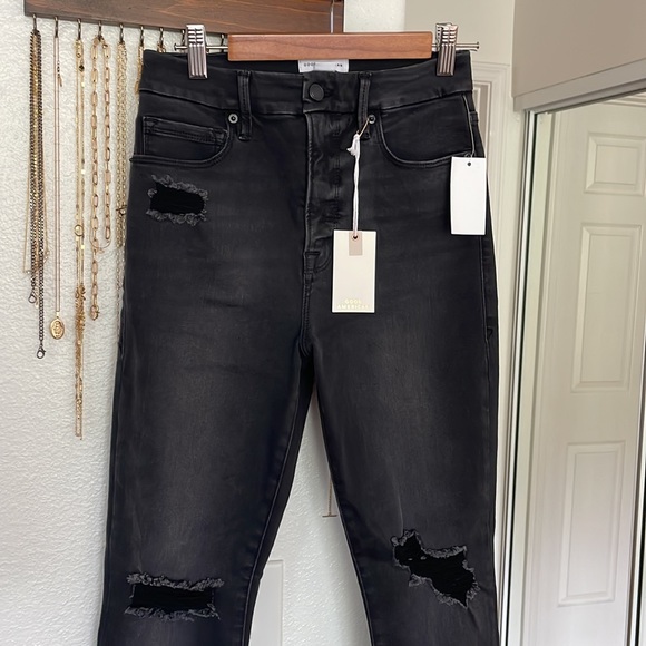 NWT Good American good waist step hem jean - Picture 3 of 7